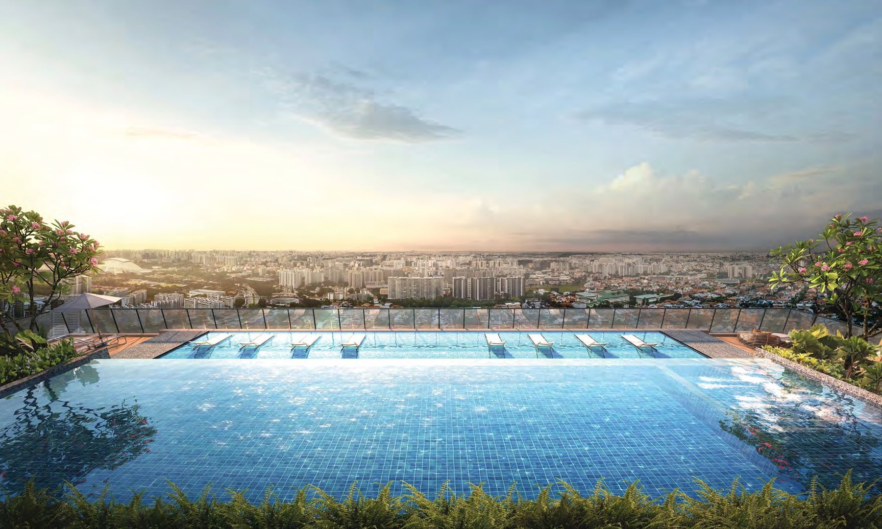Rooftop lap pool (artist’s impression)